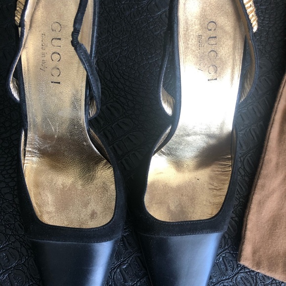 Gucci Shoe High Heel- Black Leather - Picture 4 of 7